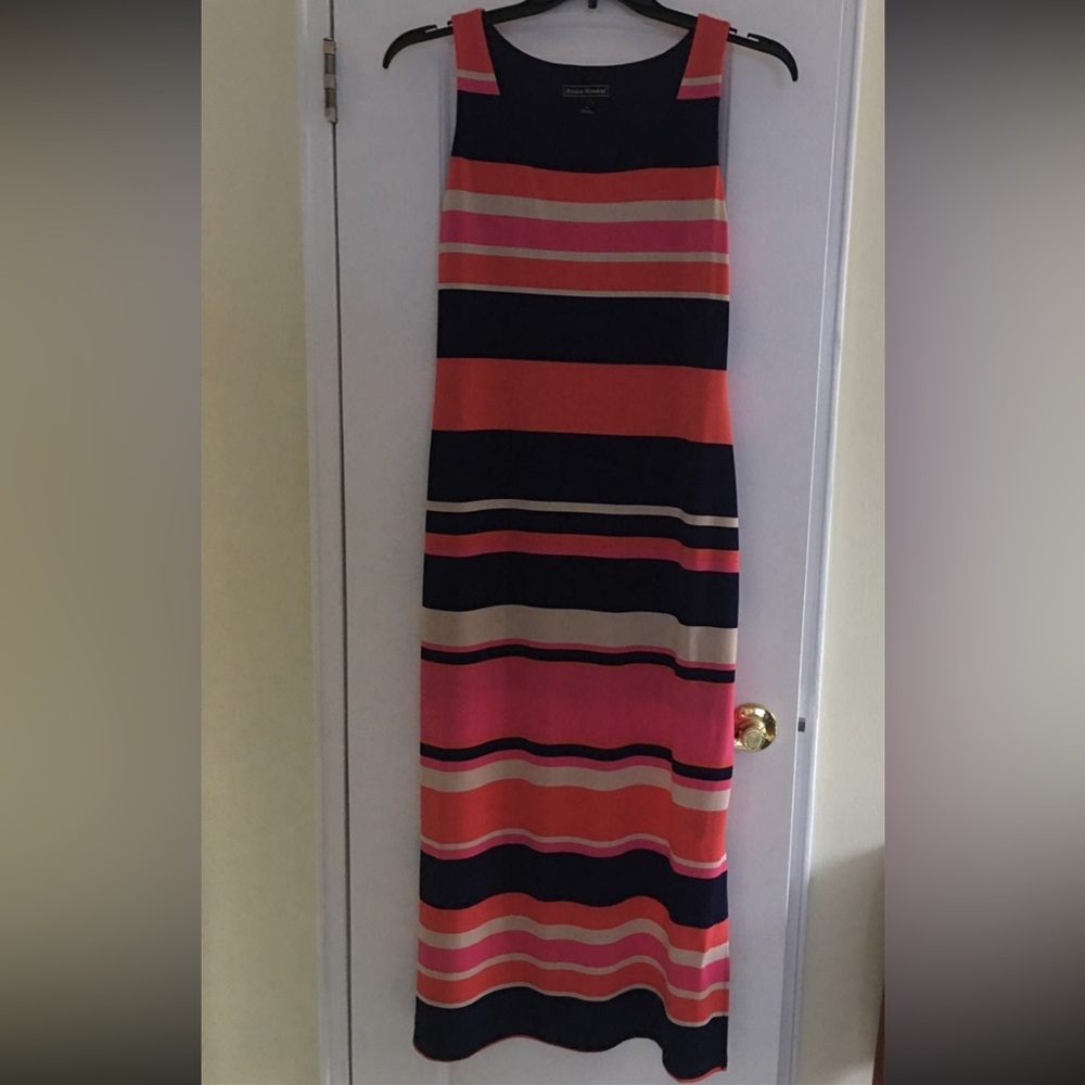 Jessica Howard striped tank midi dress Size M